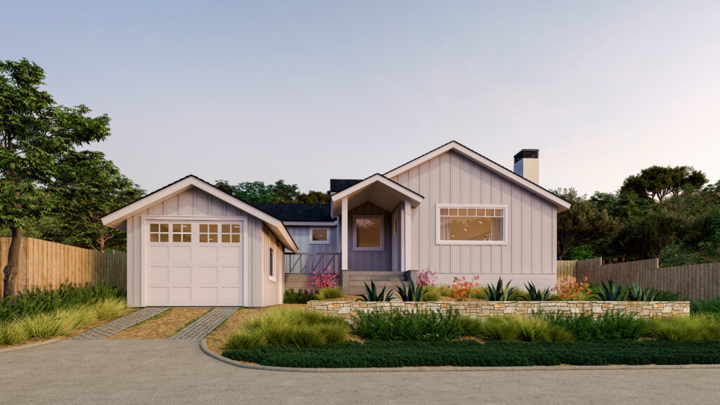 Hobbs project front elevation architectural rendering